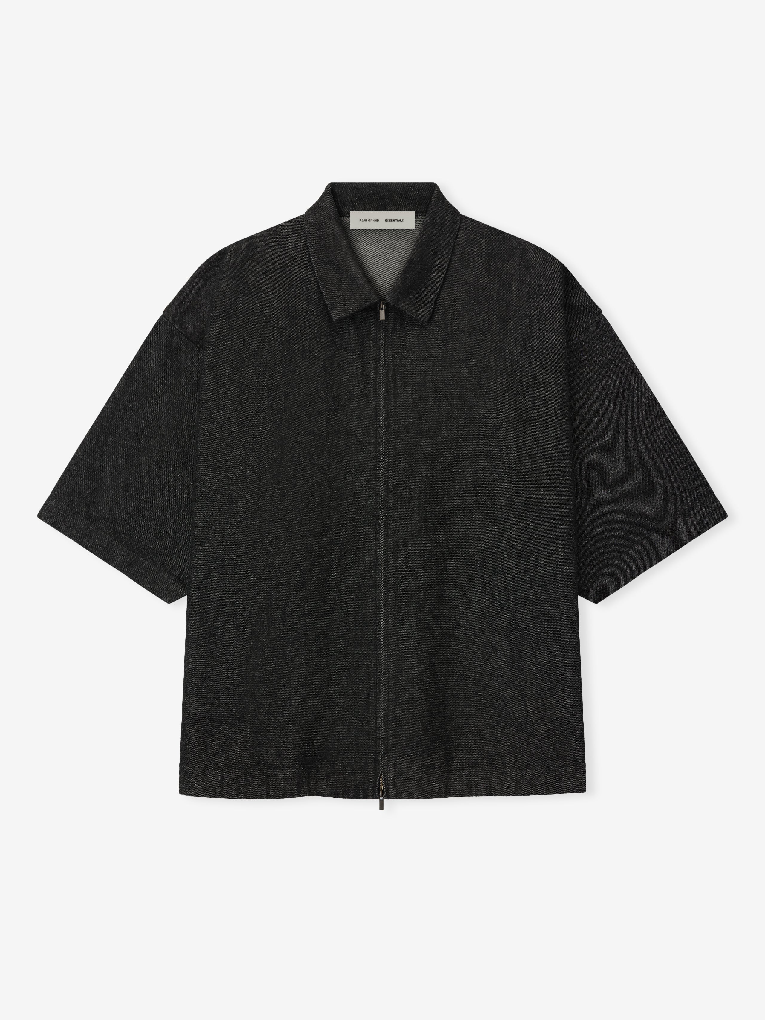 Denim Full Zip Work Shirt